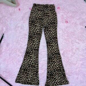 Leopard Print Flare leggings